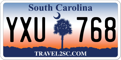 SC license plate YXU768