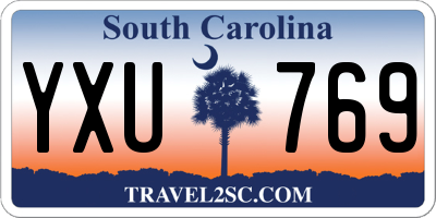 SC license plate YXU769