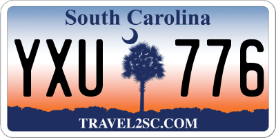 SC license plate YXU776