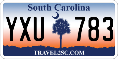SC license plate YXU783