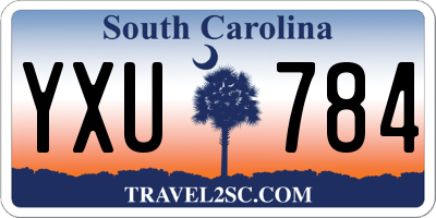 SC license plate YXU784