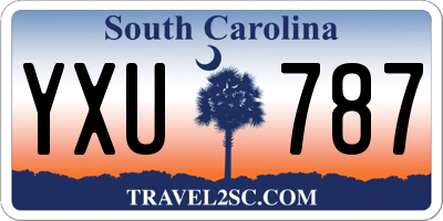 SC license plate YXU787