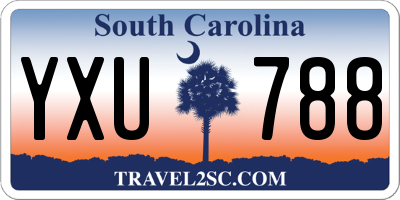 SC license plate YXU788