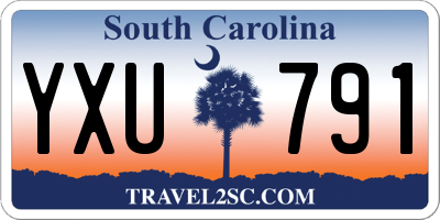 SC license plate YXU791