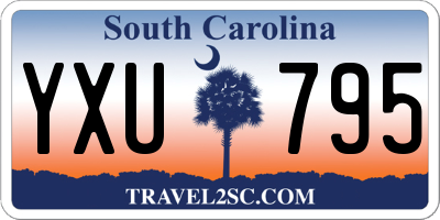 SC license plate YXU795