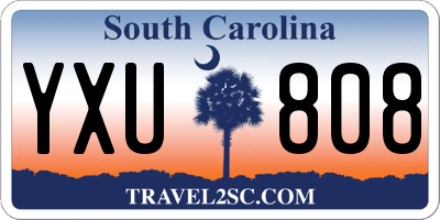 SC license plate YXU808