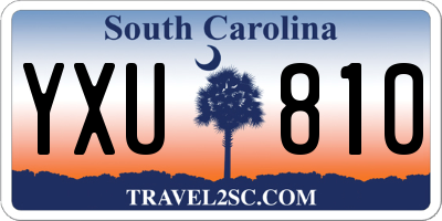 SC license plate YXU810