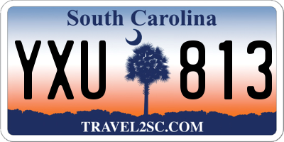 SC license plate YXU813