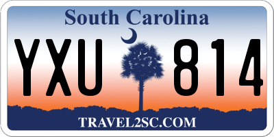 SC license plate YXU814