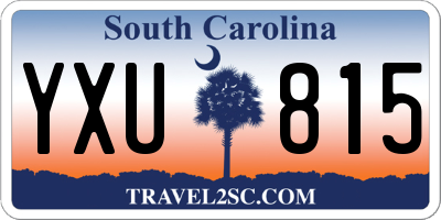 SC license plate YXU815