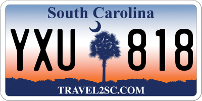 SC license plate YXU818