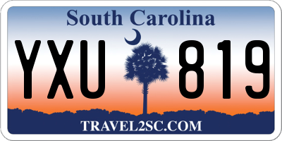 SC license plate YXU819