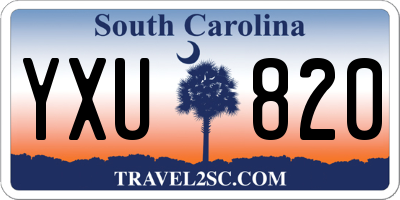 SC license plate YXU820