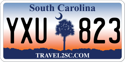 SC license plate YXU823