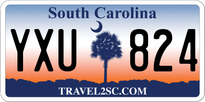 SC license plate YXU824