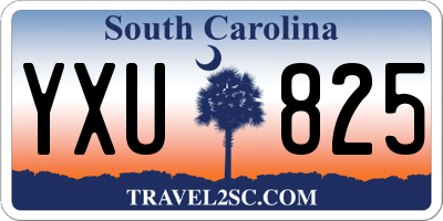 SC license plate YXU825