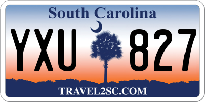 SC license plate YXU827
