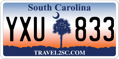 SC license plate YXU833