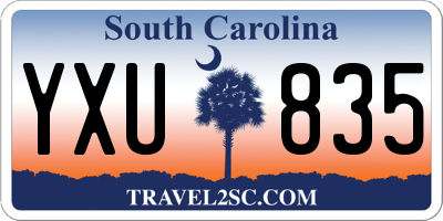 SC license plate YXU835