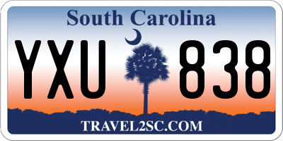 SC license plate YXU838