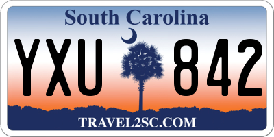 SC license plate YXU842