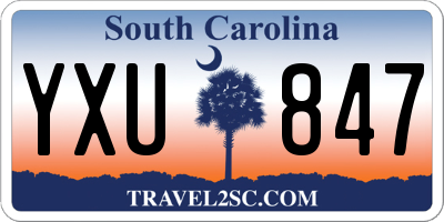 SC license plate YXU847