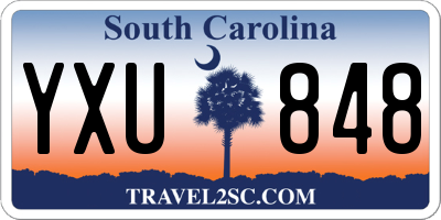 SC license plate YXU848