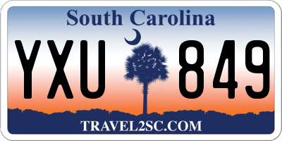 SC license plate YXU849