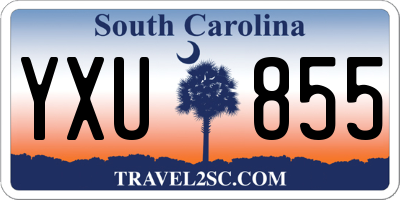 SC license plate YXU855