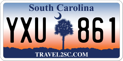 SC license plate YXU861