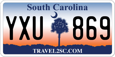 SC license plate YXU869