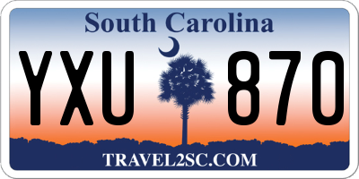 SC license plate YXU870