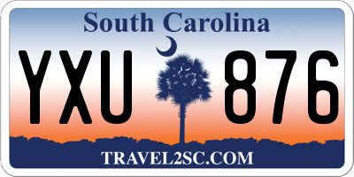 SC license plate YXU876