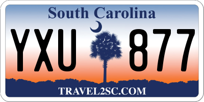 SC license plate YXU877