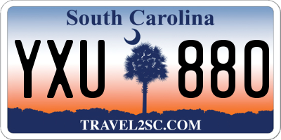 SC license plate YXU880