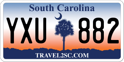 SC license plate YXU882