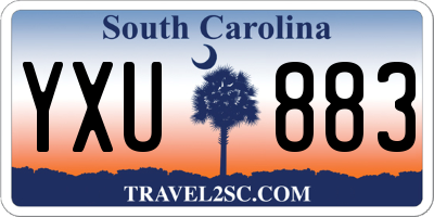 SC license plate YXU883