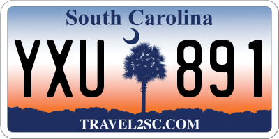 SC license plate YXU891