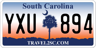 SC license plate YXU894