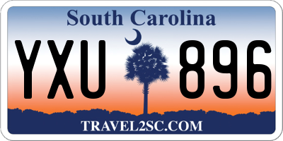 SC license plate YXU896