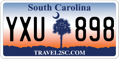 SC license plate YXU898