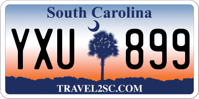 SC license plate YXU899