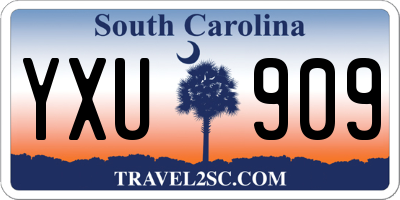 SC license plate YXU909