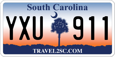 SC license plate YXU911