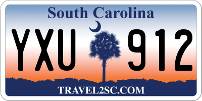 SC license plate YXU912