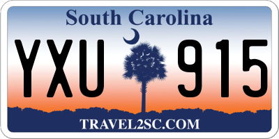 SC license plate YXU915
