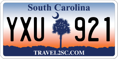 SC license plate YXU921