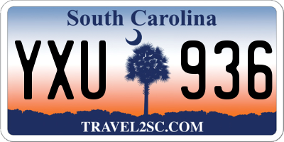 SC license plate YXU936