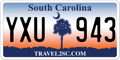 SC license plate YXU943