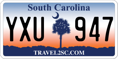 SC license plate YXU947